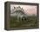 Stegosaurus Dinosaurs Grazing on Plants-null-Framed Stretched Canvas