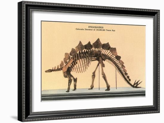 Stegosaurus Skeleton-null-Framed Premium Giclee Print