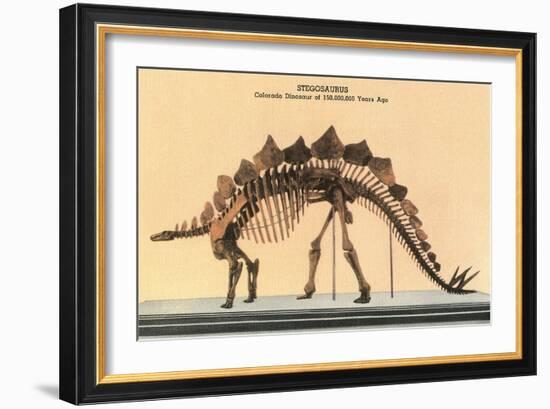 Stegosaurus Skeleton-null-Framed Premium Giclee Print