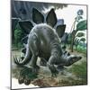Stegosaurus-English School-Mounted Giclee Print