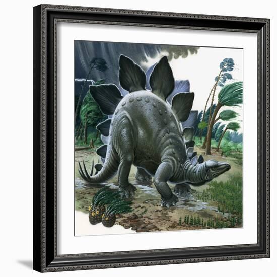 Stegosaurus-English School-Framed Giclee Print