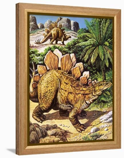 Stegosaurus-Payne-Framed Premier Image Canvas