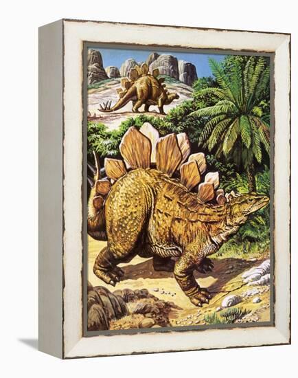 Stegosaurus-Payne-Framed Premier Image Canvas