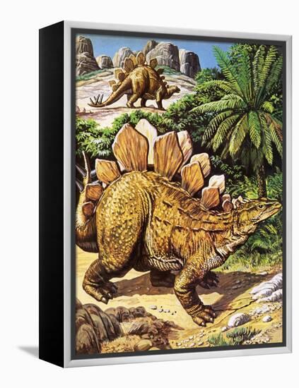 Stegosaurus-Payne-Framed Premier Image Canvas