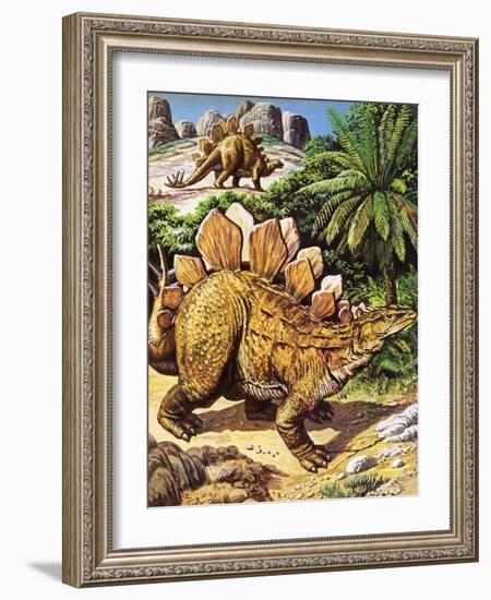 Stegosaurus-Payne-Framed Giclee Print