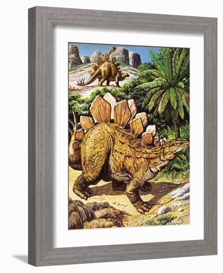 Stegosaurus-Payne-Framed Giclee Print