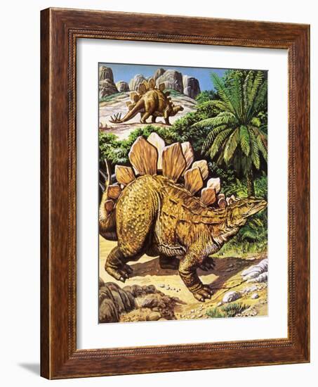 Stegosaurus-Payne-Framed Giclee Print