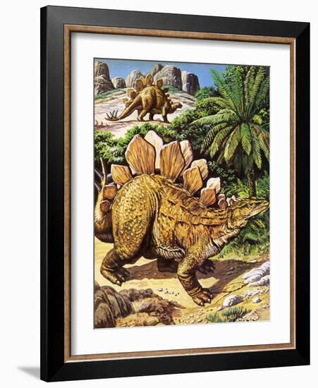Stegosaurus-Payne-Framed Giclee Print