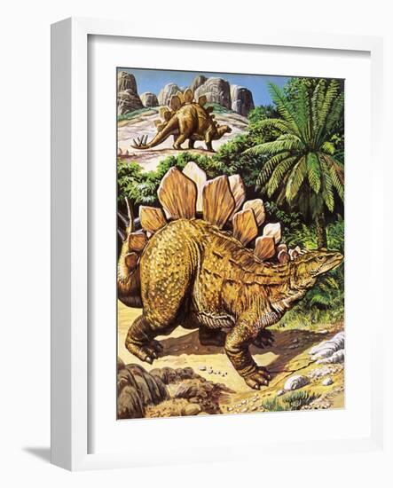 Stegosaurus-Payne-Framed Giclee Print