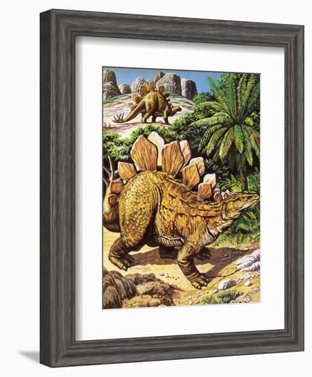 Stegosaurus-Payne-Framed Giclee Print