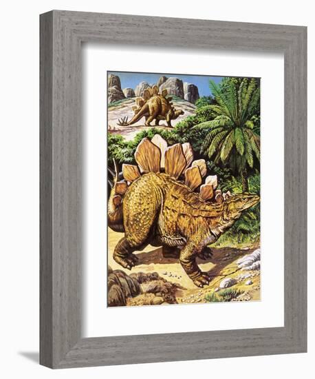 Stegosaurus-Payne-Framed Giclee Print