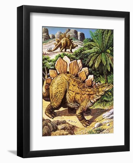 Stegosaurus-Payne-Framed Giclee Print