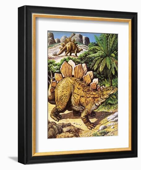 Stegosaurus-Payne-Framed Giclee Print