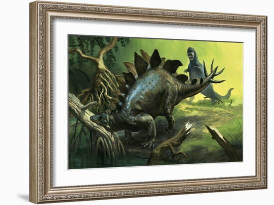 Stegosaurus-English School-Framed Giclee Print