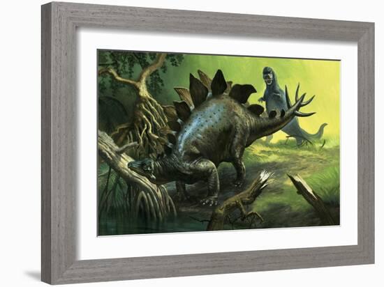 Stegosaurus-English School-Framed Giclee Print