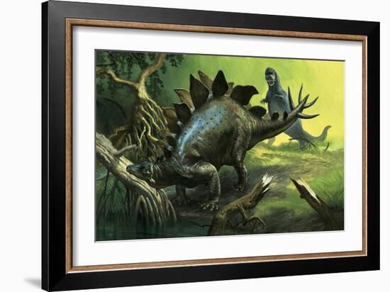 Stegosaurus-English School-Framed Giclee Print