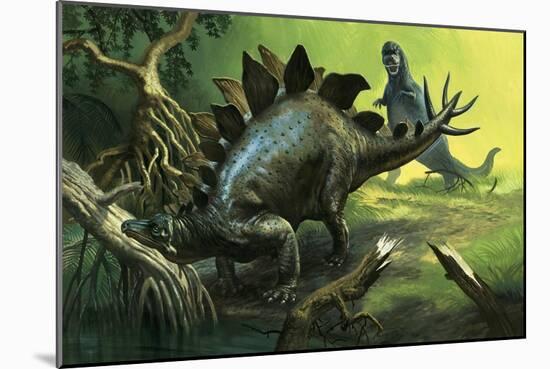 Stegosaurus-English School-Mounted Giclee Print