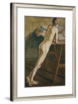 Stehender Knabenakt (Knabenakt) , 1907-Christian Rohlfs-Framed Giclee Print