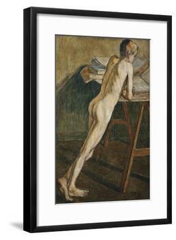 Stehender Knabenakt (Knabenakt) , 1907-Christian Rohlfs-Framed Giclee Print
