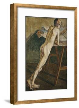 Stehender Knabenakt (Knabenakt) , 1907-Christian Rohlfs-Framed Giclee Print