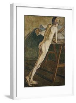 Stehender Knabenakt (Knabenakt) , 1907-Christian Rohlfs-Framed Giclee Print