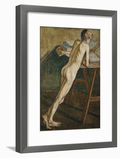 Stehender Knabenakt (Knabenakt) , 1907-Christian Rohlfs-Framed Giclee Print