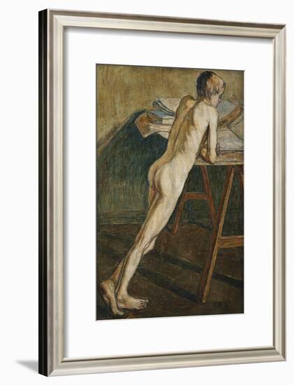 Stehender Knabenakt (Knabenakt) , 1907-Christian Rohlfs-Framed Giclee Print