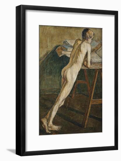 Stehender Knabenakt (Knabenakt) , 1907-Christian Rohlfs-Framed Giclee Print