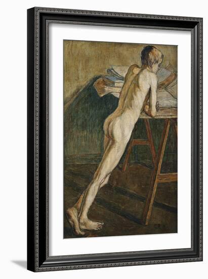 Stehender Knabenakt (Knabenakt) , 1907-Christian Rohlfs-Framed Giclee Print