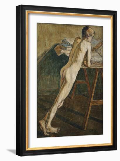 Stehender Knabenakt (Knabenakt) , 1907-Christian Rohlfs-Framed Giclee Print