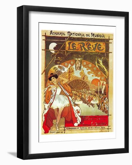 Steinlen Gastinel Ballet Reve-null-Framed Art Print