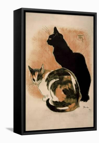 Steinlen, Two Cats-null-Framed Premier Image Canvas
