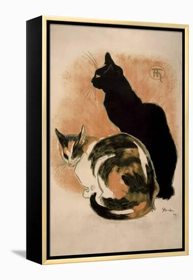 Steinlen, Two Cats-null-Framed Premier Image Canvas