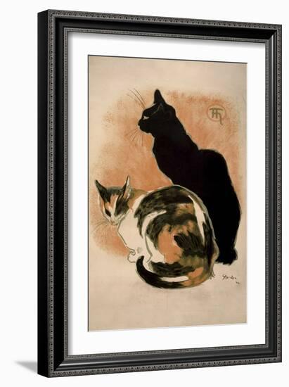 Steinlen, Two Cats-null-Framed Giclee Print