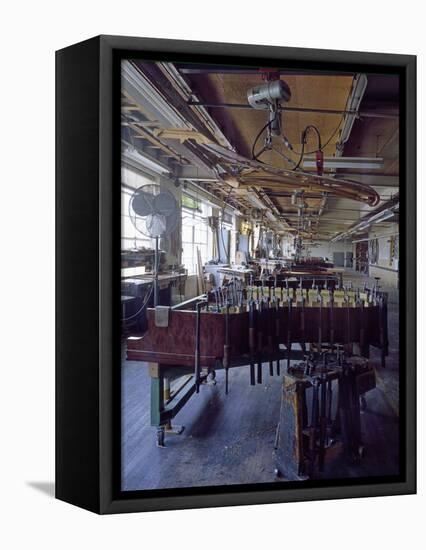 Steinway Manufacturing-Carol Highsmith-Framed Stretched Canvas