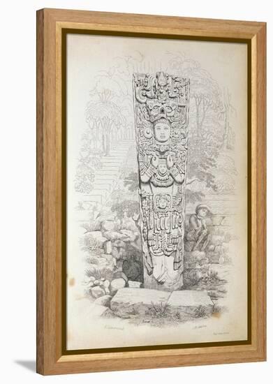 Stela P at Copan, Honduras-Frederick Catherwood-Framed Premier Image Canvas