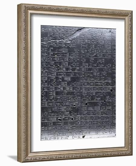 Stèle du Code de lois de Hammurabi-null-Framed Giclee Print