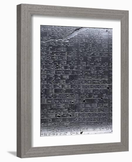 Stèle du Code de lois de Hammurabi-null-Framed Giclee Print