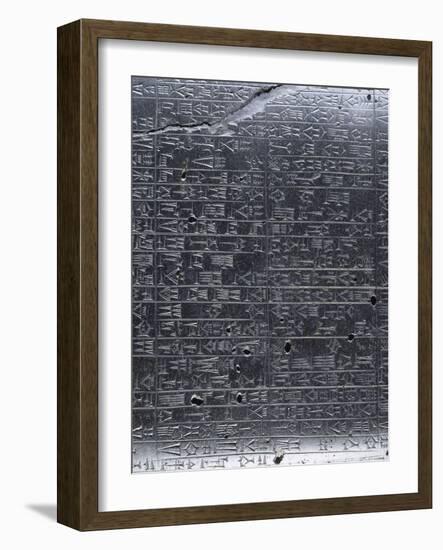 Stèle du Code de lois de Hammurabi-null-Framed Giclee Print