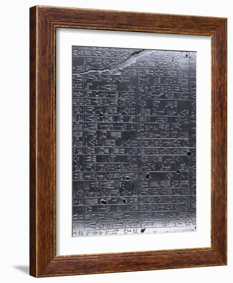 Stèle du Code de lois de Hammurabi-null-Framed Giclee Print