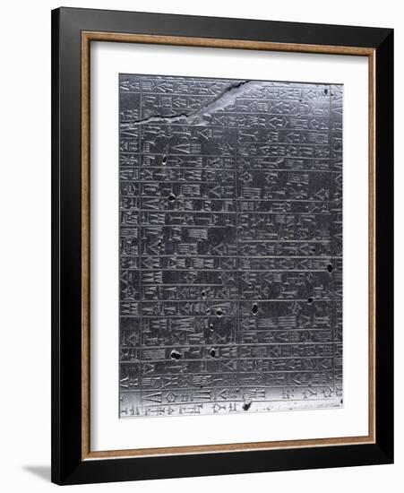 Stèle du Code de lois de Hammurabi-null-Framed Giclee Print