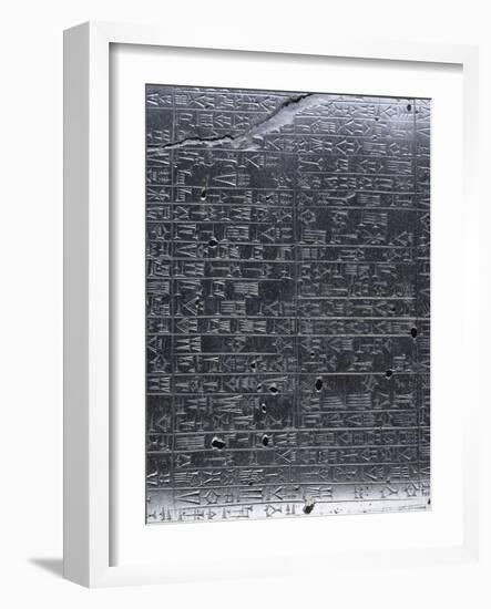 Stèle du Code de lois de Hammurabi-null-Framed Giclee Print