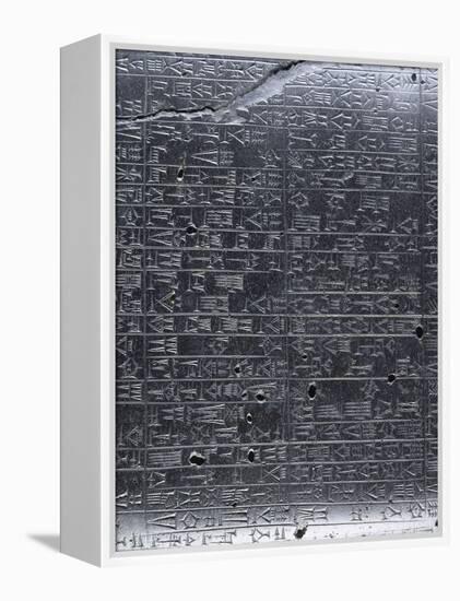 Stèle du Code de lois de Hammurabi-null-Framed Premier Image Canvas