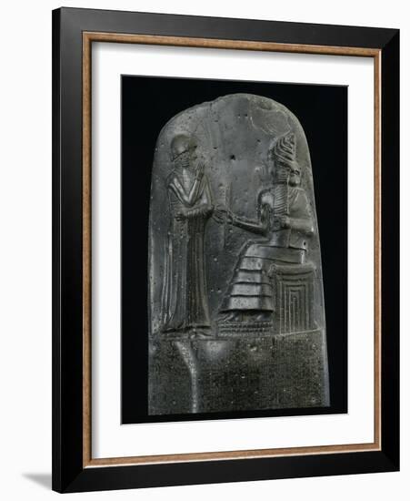 Stèle du Code de lois de Hammurabi-null-Framed Giclee Print