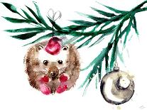 Holiday Cheer - Christmas Dark Ornaments-Stella Chang-Framed Art Print