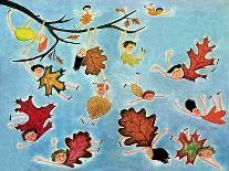 Leaf Kids - Jack & Jill-Stella May DaCosta-Framed Premier Image Canvas