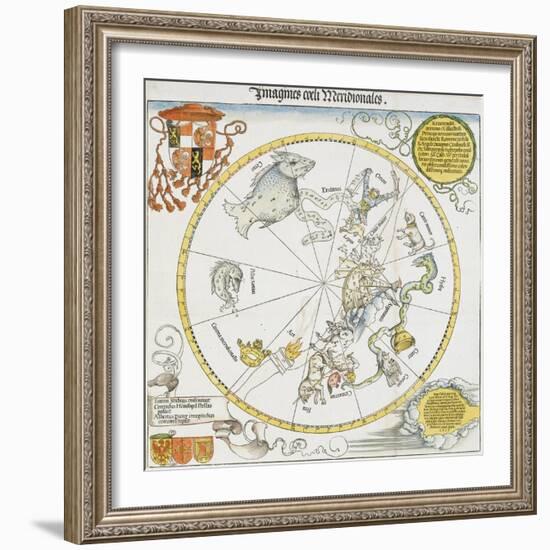 Stellar Map of the Southern Sky, 1515-Albrecht Dürer-Framed Giclee Print