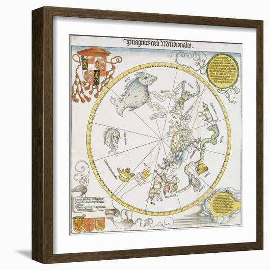 Stellar Map of the Southern Sky, 1515-Albrecht Dürer-Framed Giclee Print