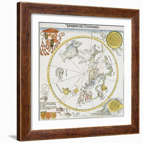 Stellar Map of the Southern Sky, 1515-Albrecht Dürer-Framed Giclee Print