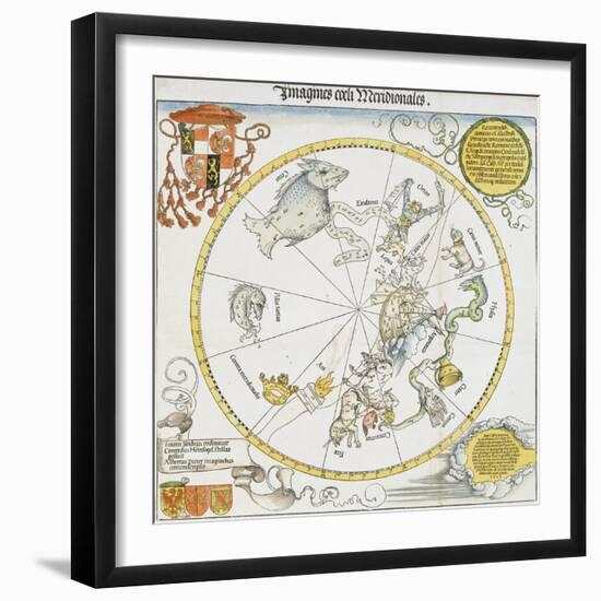 Stellar Map of the Southern Sky, 1515-Albrecht Dürer-Framed Giclee Print